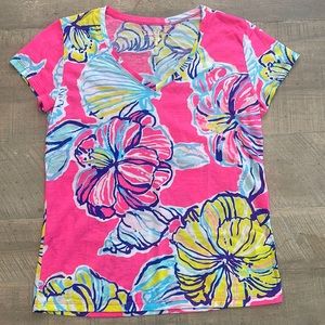 Lily Pulitzer Multicolored V-neck, Large